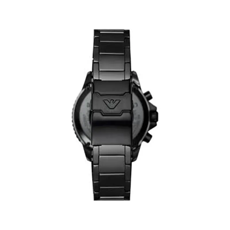 Emporio Armani World Explorer Black Dial Men's Watch- AR70010